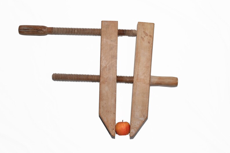 Large Wood Clamp With 18 Inch Jaws and 20 Inch Wood Spindles Etsy
