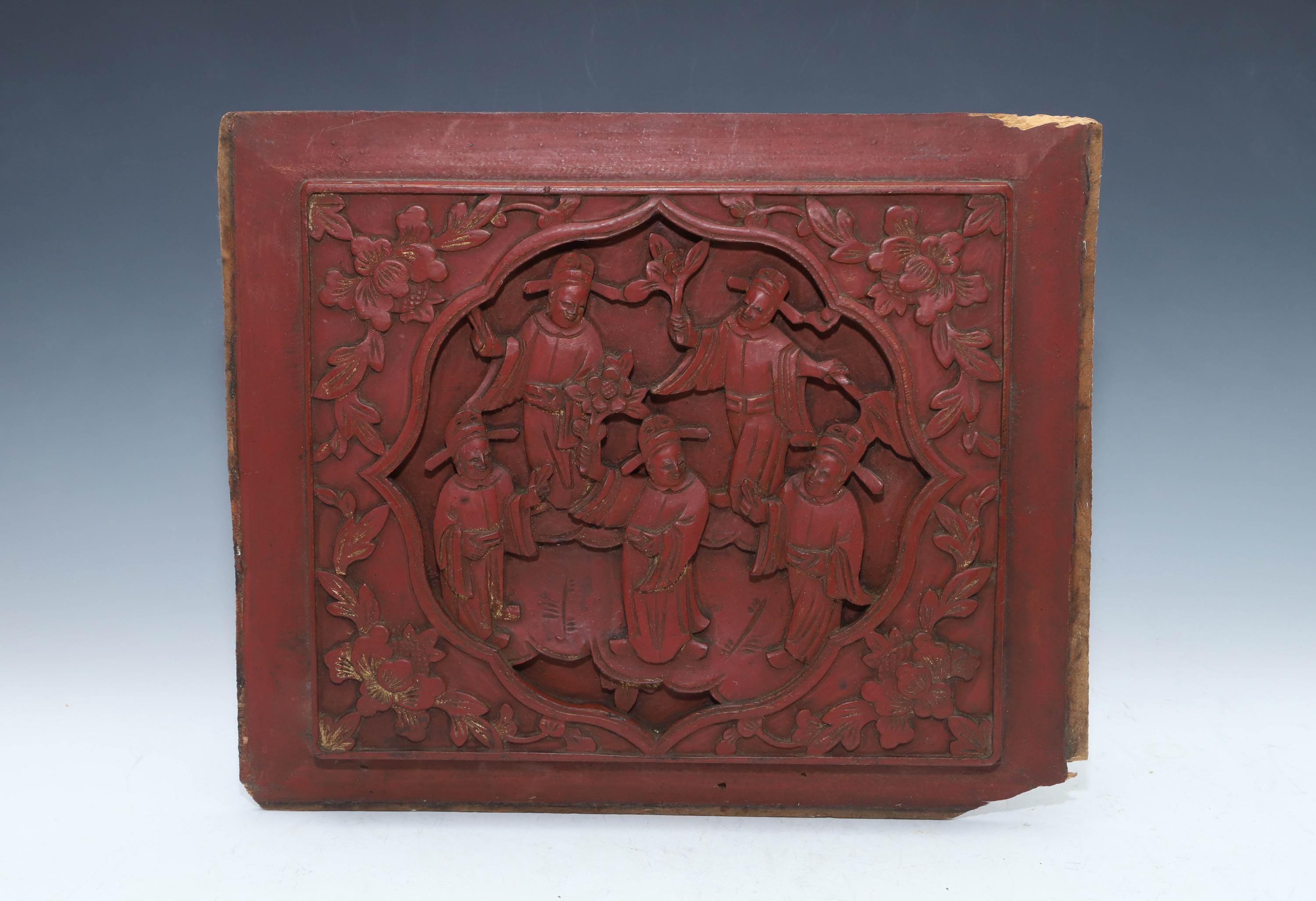 中国美術 砡刻 印板 文房四宝 7.8cmx7.6cm(HA401)