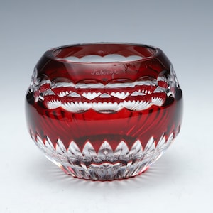Faberge Nadya Votive Candle Holders Red