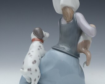 リヤドロ LLADRO 5032 少女と猫と犬 Little Friskies Lladro 5032 DOG AND CAT Pricing and Reference Guide