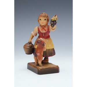 Anri Girl With Dog, Grapes, and Jug No 6 Juan Ferrandiz