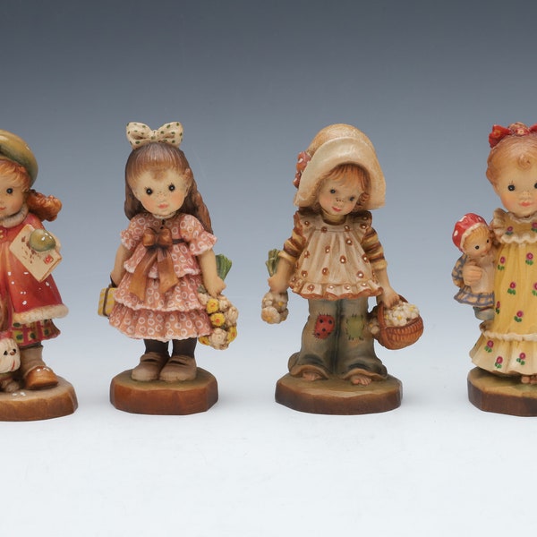 ANRI Girl Figurines By Sarah Kay 4 Inches - Sold Separately