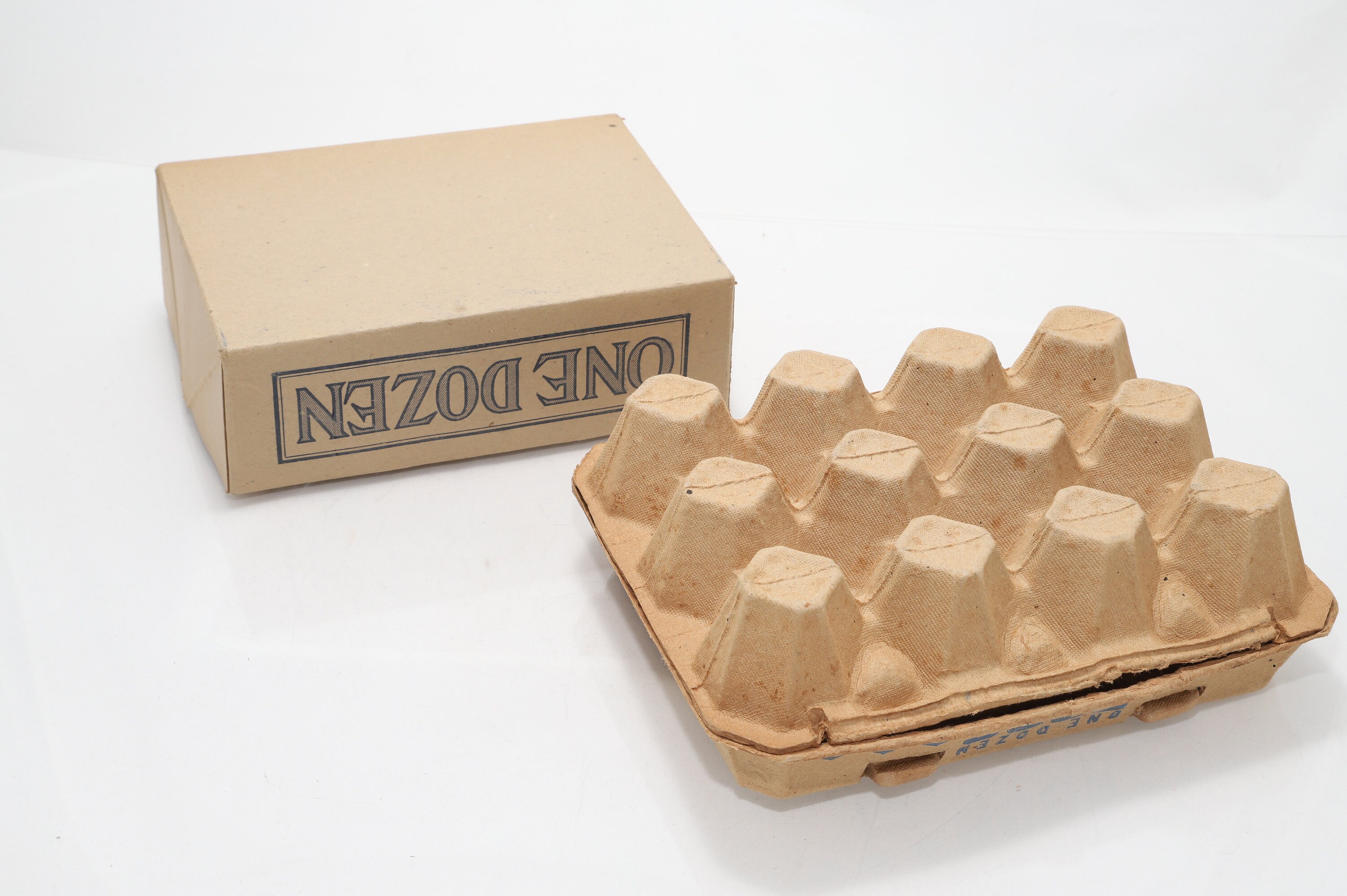 Vintage Cardboard Printed Egg Cartons for One Dozen Eggs Each Etsy