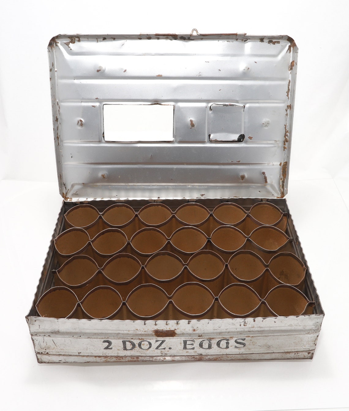 Vintage Metal Egg Crate Egg Carrier Egg Box Egg Storage For Etsy