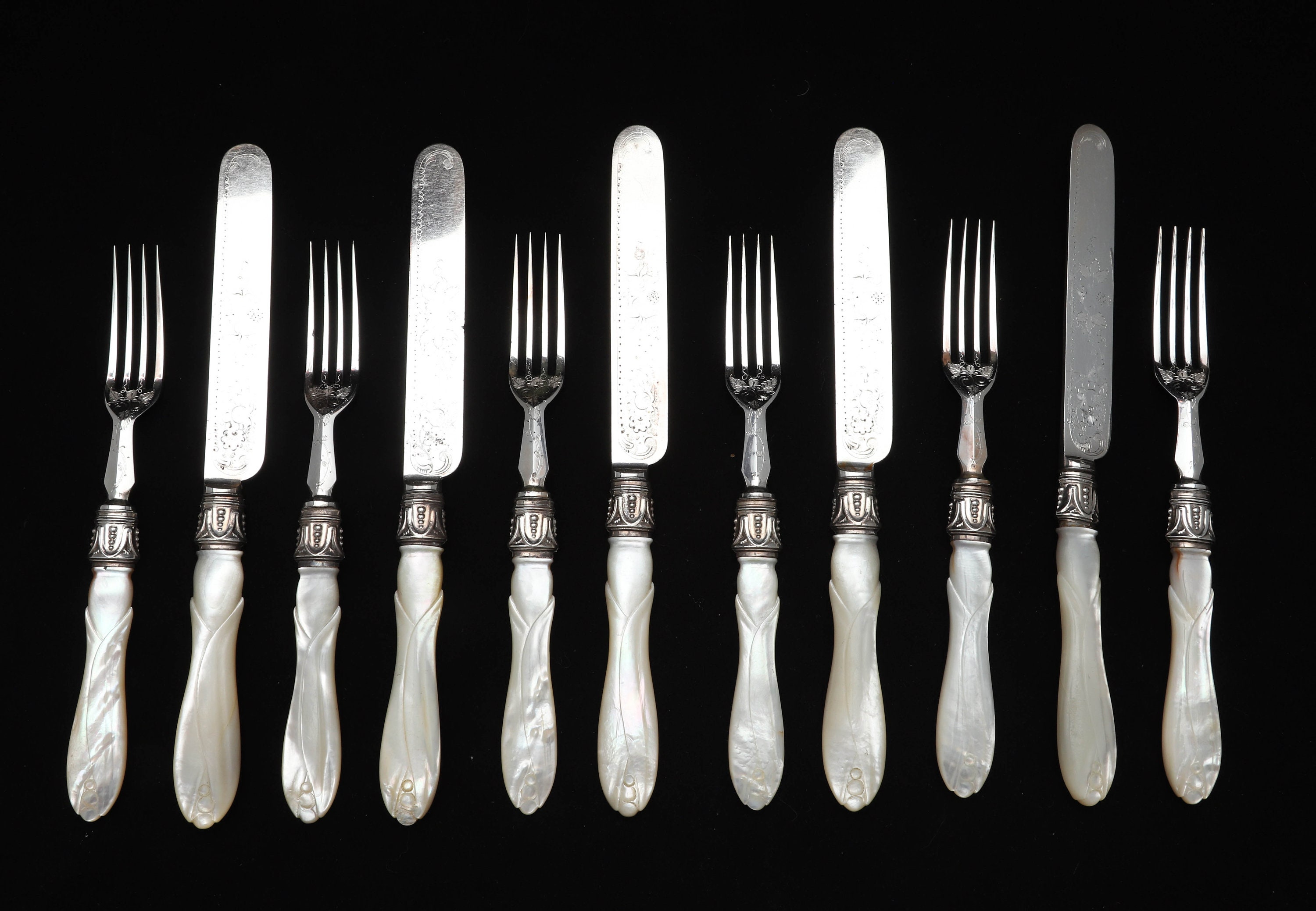 Mother of Pearl Handle Forks - Etsy