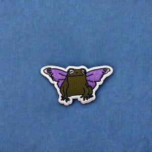 Fairy Frog Patch | iron on backing