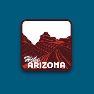 Hike Arizon Water Bottle Sticker | Waterproof