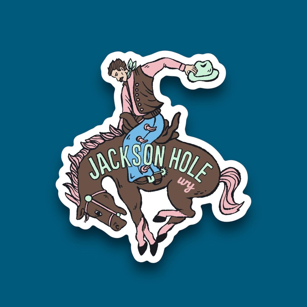Jackson Rodeo Merch Jackson Hole Rodeo Sticker | Waterproof Sticker - Etsy
