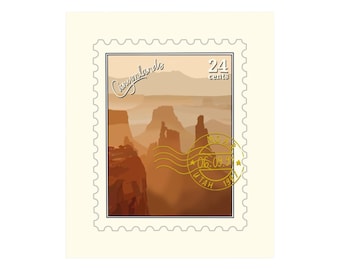 Canyonlands Moab Stamp Sticker | Waterproof Sticker