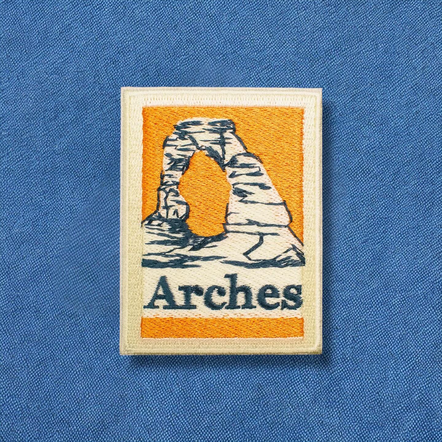 Arches Classic Patch, Embroidered Patch | Iron on Backing - Etsy