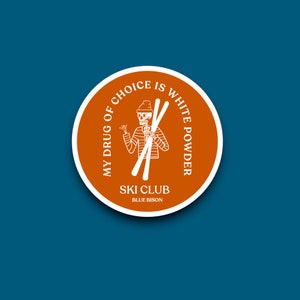 Ski Club Rust | Waterproof Sticker
