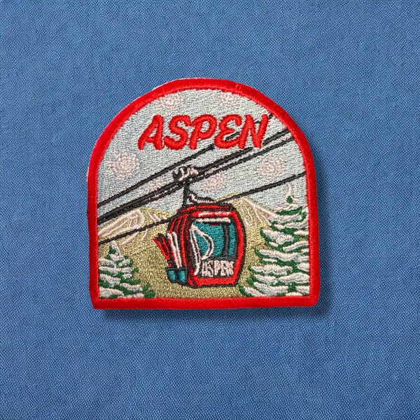 Aspen Colorado, Embroidered Patch | Iron On Backing