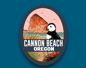 Cannon Beach Oregon Sticker | Waterproof