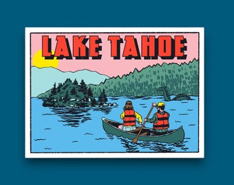 Lake Tahoe Nessi Waterproof Sticker