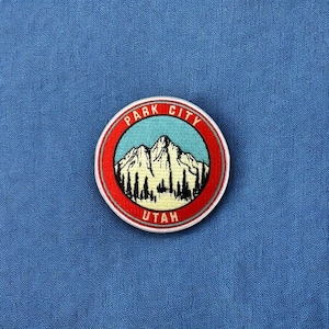 Park City Mountain Patch | iron on backing