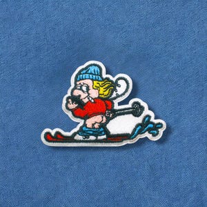 Ski Bum, Embroidered Patch | Iron On Backing