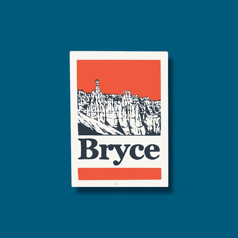 Bryce Classic Sticker | Waterproof Sticker - Etsy