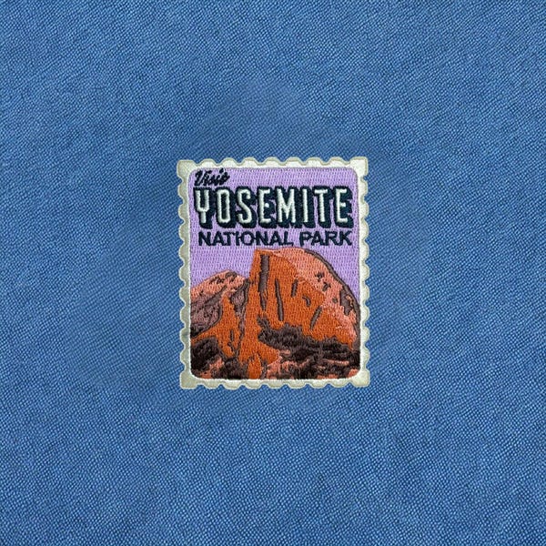 Yosemite Half Dome Retro Embroidered Patch | Iron On Backing