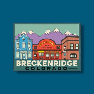 Breckenridge Main Street Sticker | Waterproof Sticker