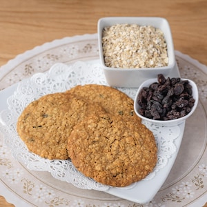 Oatmeal Raisin Cookies - Healthy, Organic, Vegan, Gluten-Free, Dairy-Free, Nut-Free, Cane-Sugar-Free