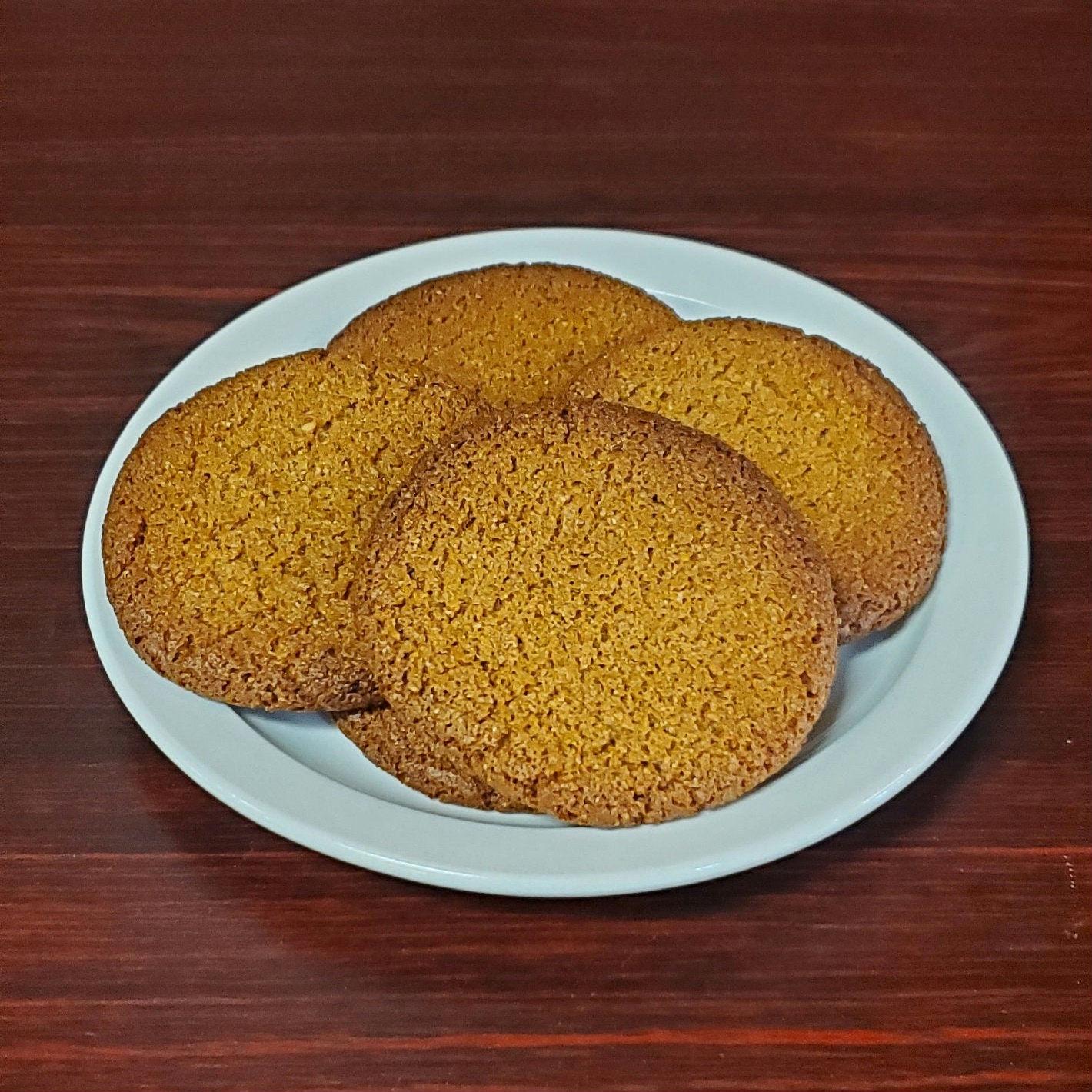 Ginger Snap Cookie Crisps - Healthy, Organic, Vegan, Grain-free, Gluten-Free, Dairy-Free, Nut-Free, Soy-Free, Cane-Sugar-Free