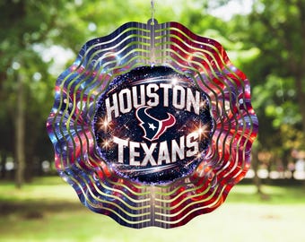 8 inch Football Wind spinners, 8 inch, NFL, Gift, Outdoor Decoration, Wind spinner, Windspinner, Rams, Colts, Texans, Packers, Lions