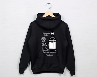 Meadows Baby Hoodie - Rosen- und Flaschendesign auf der Rückseite - Haunting Adeline Inspiriertes Sweatshirt - Nachname Meadows - Perfektes Geschenk für Sie