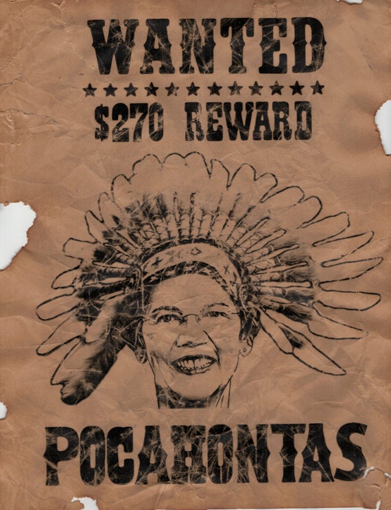 Chief Cherokee Handmade Faux Aged Wanted Poster Marx Best of the West