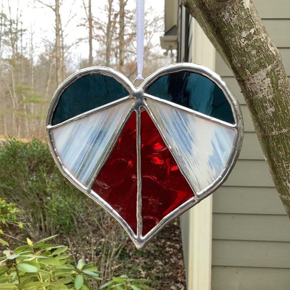Unity Heart Stained Glass Suncatcher