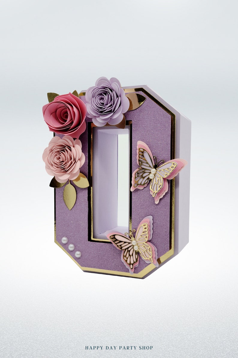 Custom 3D Letters for Butterfly Theme Birthday Decorations, Floral & Butterfly Name Sign image 8