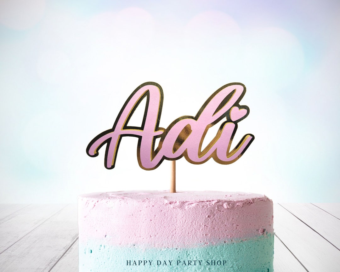Custom Name Birthday Cake Topper, Personalized Cake Topper, Birthday ...