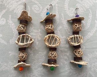 ハート型スタック チンチラ モルモット ウサギ用吊り下げ式噛むおもちゃ