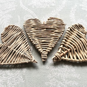 Giocattolo da masticare a forma di cuore di vite naturale GRANDE (set da 3) per cincillà/ratto/degu/coniglio/porcellino d&#39;India/criceto/pappagallo, accessori per gabbia, giocattolo da lancio