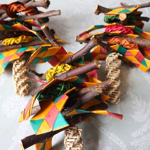 Giocattolo da masticare per cincillà/ratto/degu/coniglio/porcellino d&#39;India/criceto, albero di palma, mela e nocciolo