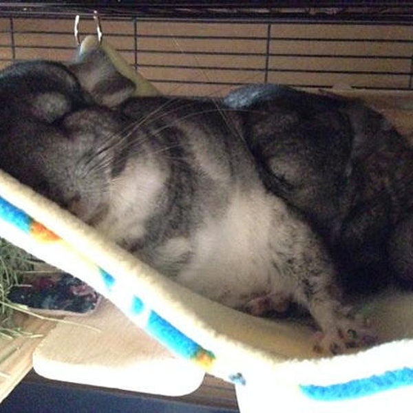 More Patterns! - Large Chin-safe All Anti-Pill Fleece Hammock - Chinchilla / Rat / Degu Cage Accessory