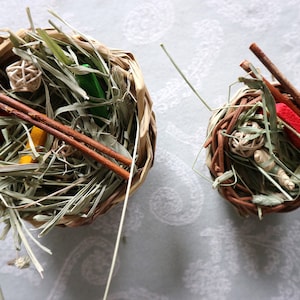 Ciotola da masticare per il mento - Ciotola Poké - Giocattolo da masticare per cincillà/degu/ratto/coniglio/porcellino d&#39;India/criceto, giocattolo da lancio, accessori per gabbie
