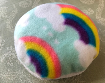 Rainbow Cloud Fleece Chin Pillow Bed Buddy