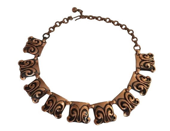 FREE SHIPPING - Vintage Copper Necklace - image 2