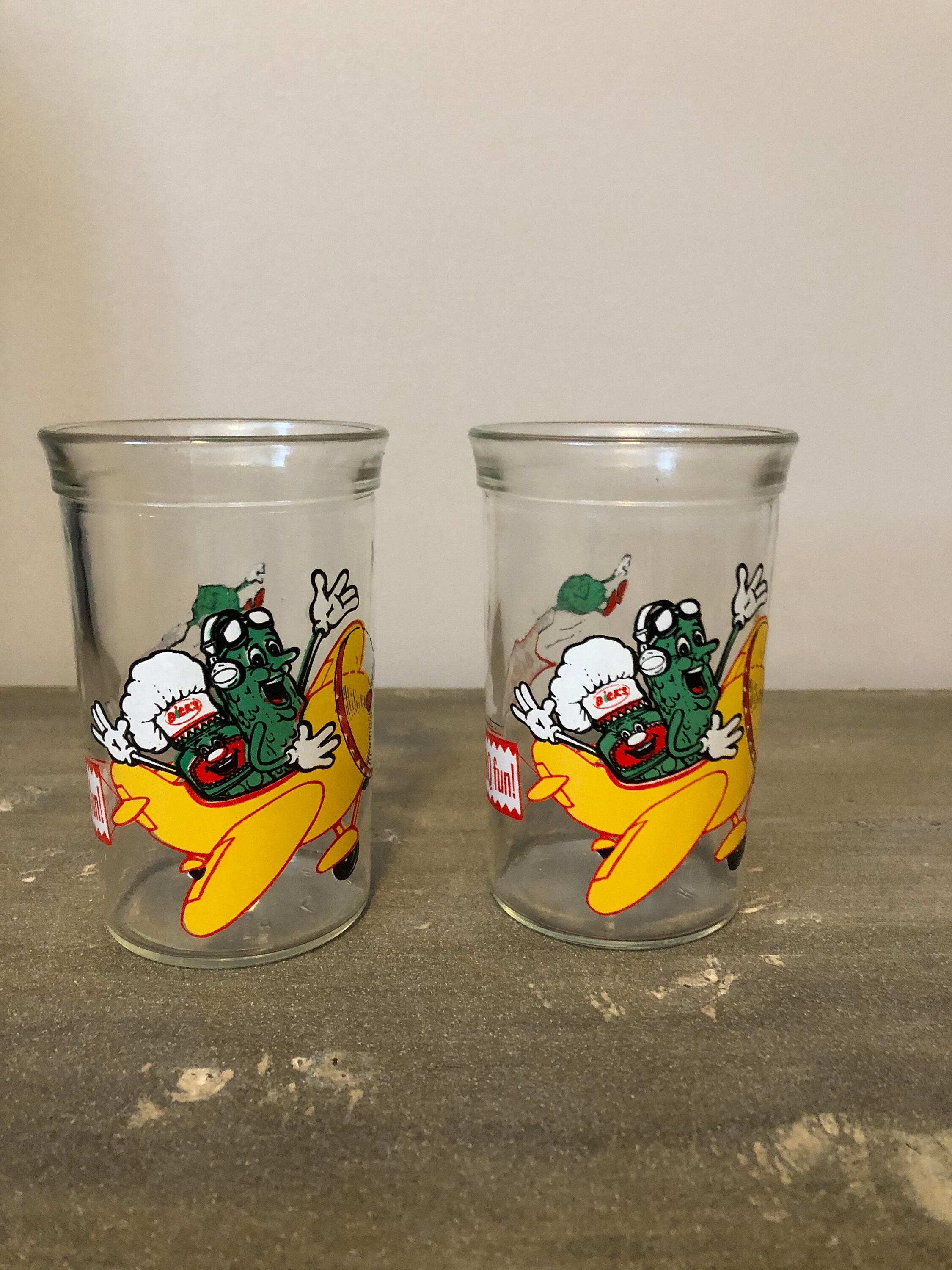 BICK'S Pickle Juice Glasses Vintage Etsy