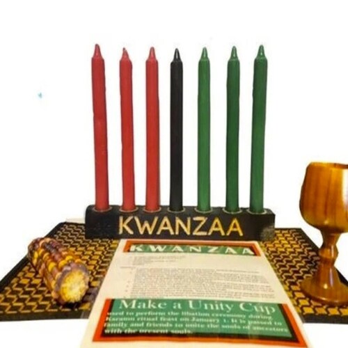 Kwanzaa Kinara Celebration Set Kwanzaa Engraved 11piece Etsy