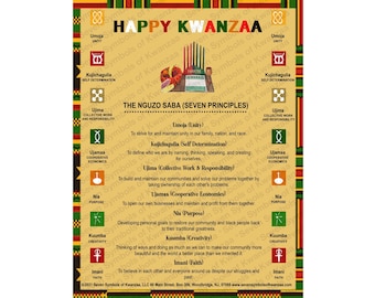 Pôster Kwanzaa 18X20 (download instantâneo)
