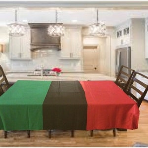 Pan African UNIA Flag Tablecloth