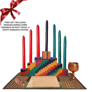 Kwanzaa Kinara Celebration -African Diaspora Limited Edition CHOOSE YOUR DESIGN