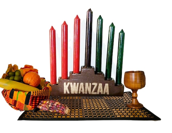Kwanzaa Kinara Celebration Set (11-piece) - Etsy Israel