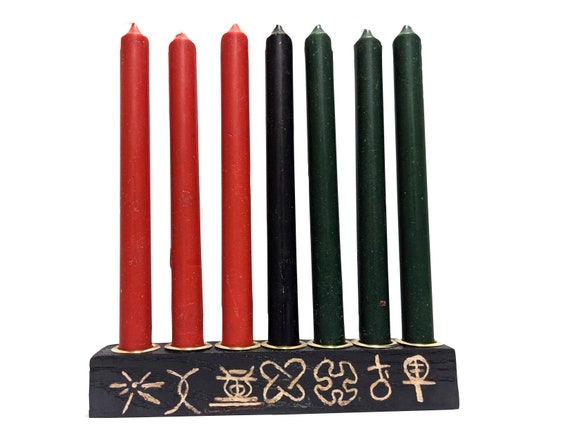 Kwanzaa Kinara Sieben Prinzipien Von Kwanzaa Etsy