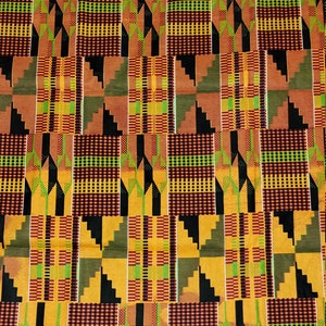 Kente Fabric, Ankara Print, Kente Fabric per yard, Kente Wax Fabric