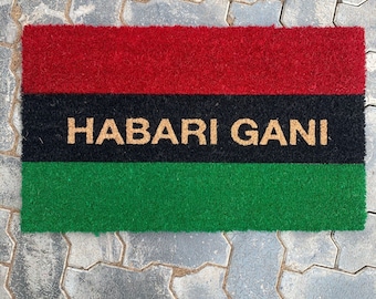 Tapete Bandeira Pan-Africana UNIA Habari Gani
