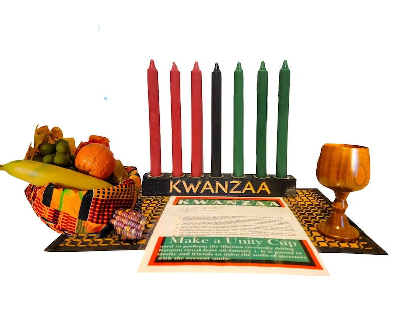 Kwanzaa Kinara Celebration Set Kwanzaa Engraved 11-piece - Etsy