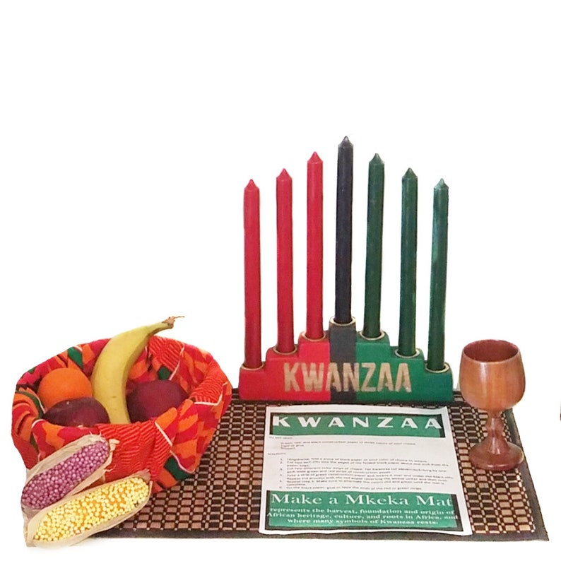 Kwanzaa Kinara Celebration Set 13 Piece Etsy