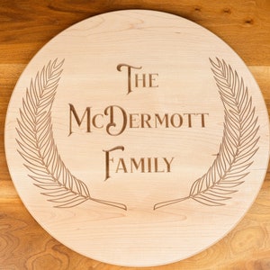 Lazy Susan &quot;Family&quot;, 23&quot; Maple